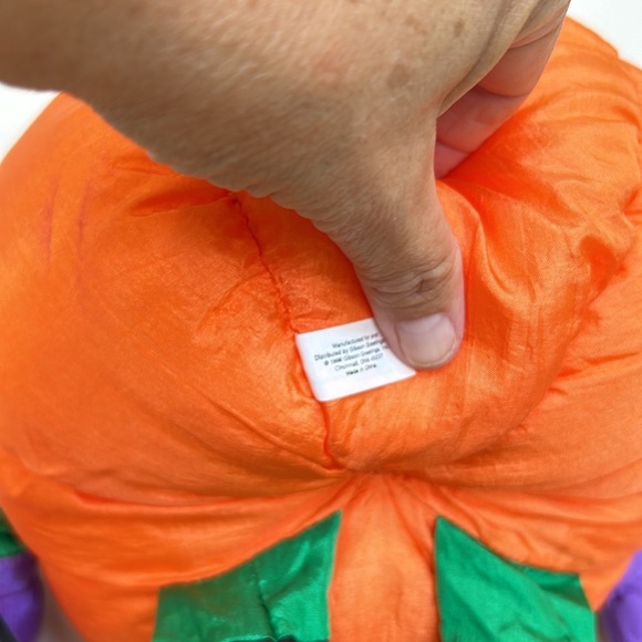 NWT Vintage Gibson “PUMPKIN PATCH PALS”. Nylon fluffy pumpkin. 1996 - Picture 5 of 5
